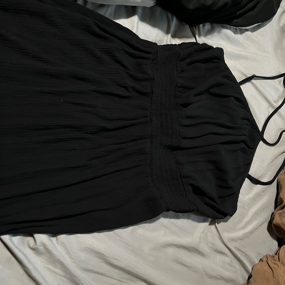 Long black summer dress